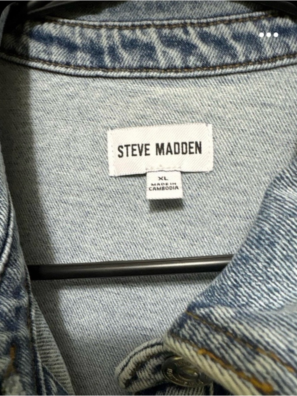 NWT Steve Madden Denim Utility Jumpsuit XL Wide Leg Belted Boilersuit $119 - Picture 2 of 13